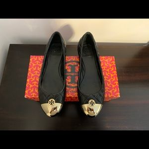 Tory Burch Quilted Leather Flats - 7.5
